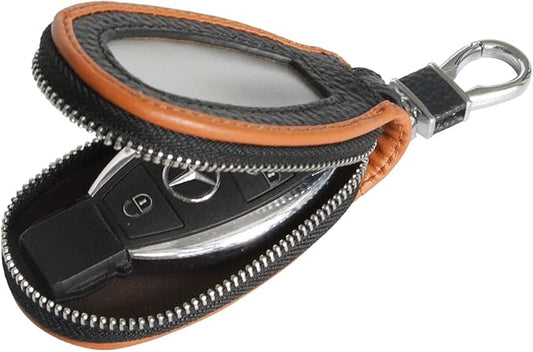 Universal Premium Car Key Fob Case Genuine Leather Car Smart Key fob Holder for Remote Key Fob