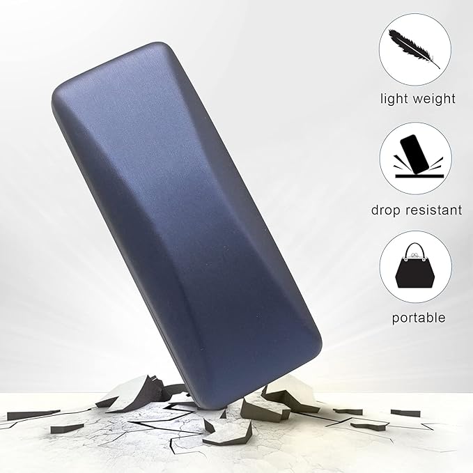 SMARTTOP Hard Shell Eyeglass Case- Glass Case With Cleaning Cloth, Glasses Case hard shell for men women