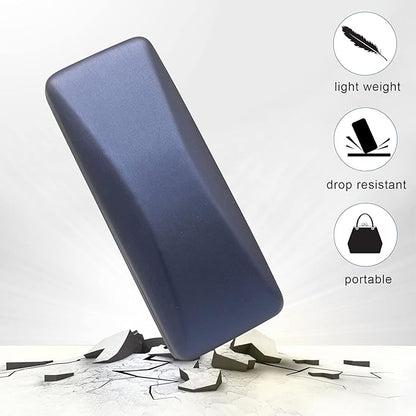 SMARTTOP Hard Shell Eyeglass Case- Glass Case With Cleaning Cloth, Glasses Case hard shell for men women