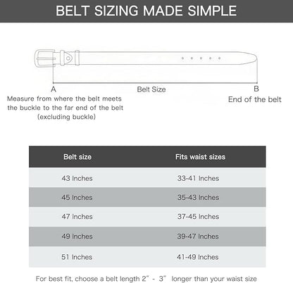Aurolran Men&Womens Leather Dress Belt Business Automatic Buckle Belt Color-Black Silver Gold