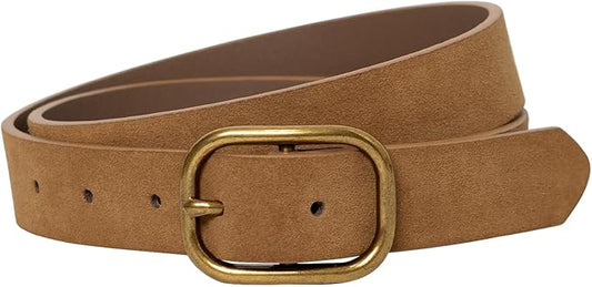 MJNUONE Leopard Print Belt for Women Leather Waist Belts Classic Needle Buckle Animal Printed forJeans dress Party Outfits