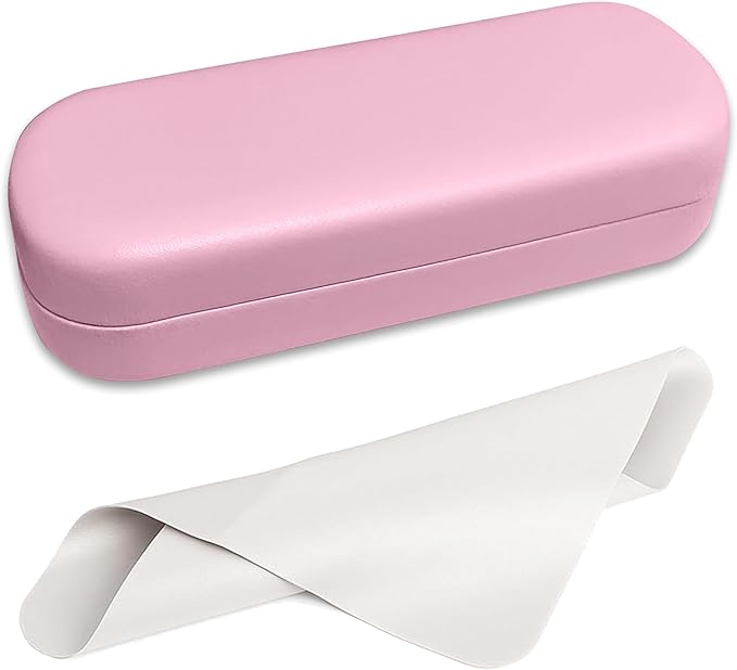 Glasses Case Large Hard Shell Eyeglasses Case PU Leather Protective for Sunglasses Eyeglasses
