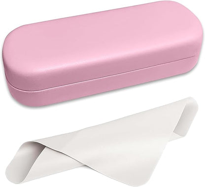 Glasses Case Large Hard Shell Eyeglasses Case PU Leather Protective for Sunglasses Eyeglasses