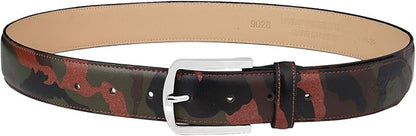 Falari Men Genuine Leather Casual Dress Belt With Single Prong Buckle, Classic Style Belt