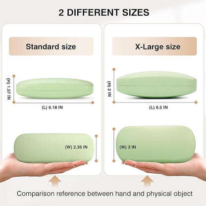Marvolia Glasses Case Hard Shell - PU Leather Eyeglass Cases Eyeglasses Case for Sunglasses Eye Glasses Cases