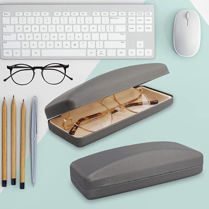 SMARTTOP Hard Shell Eyeglass Case- Glass Case With Cleaning Cloth, Glasses Case hard shell for men women