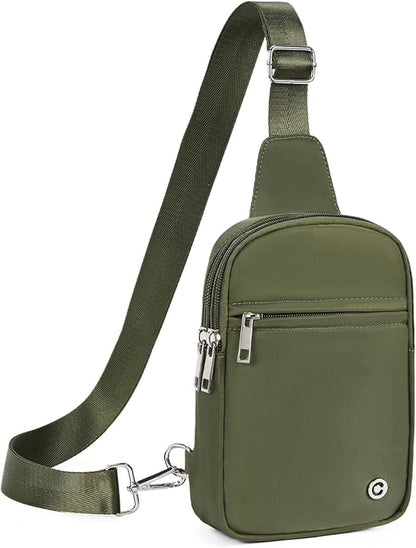 CHOLISS Small Sling Bag for Women and Men, Crossbody Bags Trendy Fanny Packs Chest Bag with Extended Strap