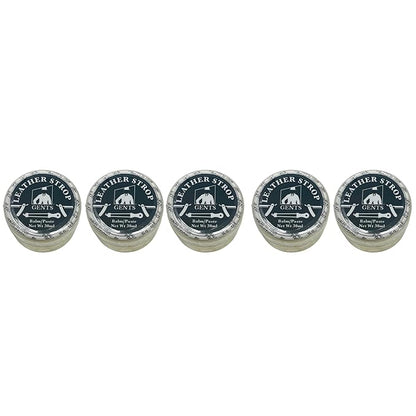 G.B.S Leather Strop 30ml Conditioning Paste Professional Hone and Sharpen your Shaving Razor, blade, knives, cutlery and tools- Leather Balm (Pack of 5)