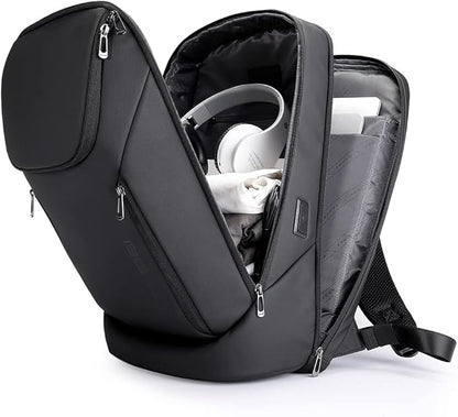 BANGE Business Smart Backpack Waterproof fit 15.6 Inch Laptop Backpack with USB Charging Port,Travel Durable Backpack