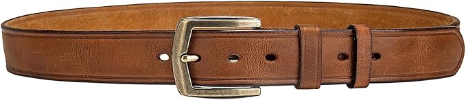 Luxury Full Grain Genuine Leather Belt Men Gift, 1.5" Wide Vintage Real Leather Western Cowboy Men's Belts