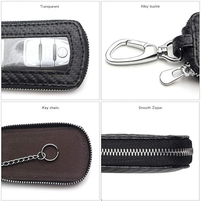 Universal Premium Car Key Fob Case Genuine Leather Car Smart Key fob Holder for Remote Key Fob