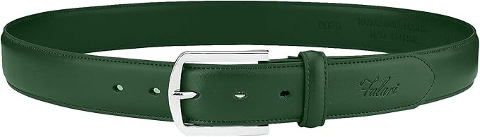 Falari Men Genuine Leather Casual Dress Belt With Single Prong Buckle, Classic Style Belt