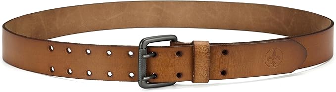 CHAOREN Work Belts for Men Heavy Duty - 1.5" Full Grain Leather Belt Casual - Fully Adjustable, Double Prong