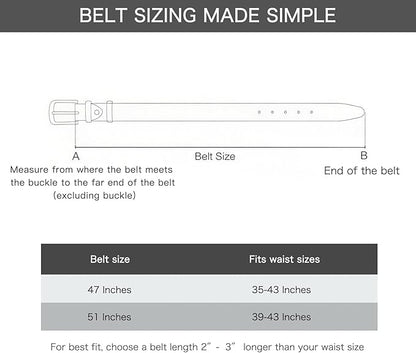 Aurolran Men&Womens Leather Dress Belt Business Automatic Buckle Belt Color-Black Silver Gold