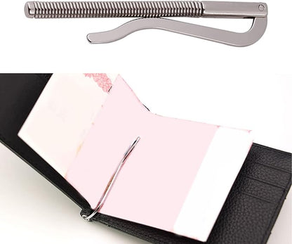 5PCS Money Clips, 3.14 * 0.19in Wallet with Money Clips, Metal Money Clips for Bifold Leather Wallet Purse Credit Card Holder