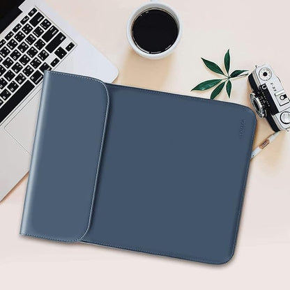 MOSISO Laptop Case 13.3 inch, 13-13.3 inch Laptop Sleeve Compatible with MacBook Neo 13 A18 Pro A3404 /Air 13/Pro 13/Pro 14 M5 M4 M3 M2 M1, Faux Suede Leather Case with Small Bag, Peacock Blue
