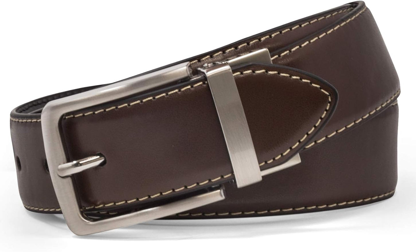 Steve Madden Men's Reversible Men's Dress Casual Every Day Leather Belt