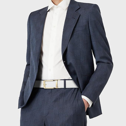 SENDEFN Men's Leather Dress Casual Belt 1 3/8" Automatic Adjustable Click Buckle Belts with Gift Box