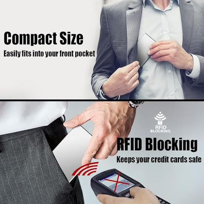 FurArt Slim Minimalist Wallet, Front Pocket Wallets, RFID Blocking, Credit Card Holder for Men