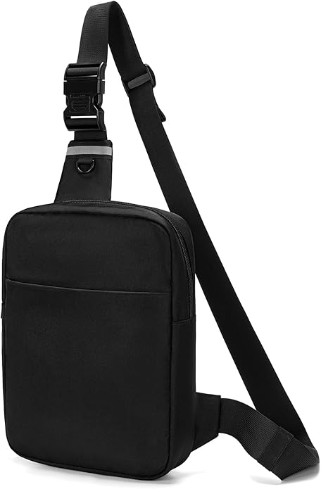 OSOCE Small Sling Bag for Men and Women with RFID Pocket, Anti Theft Crossbody Chest Bag Casual Travel Bag for Hiking