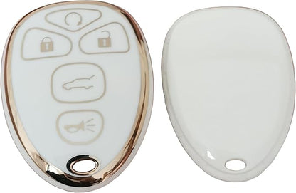 for Chevrolet Key Fob Cover Fit for Chevy Suburban Tahoe Traverse Buick Enclave Cadillac Escalade GMC Yukon