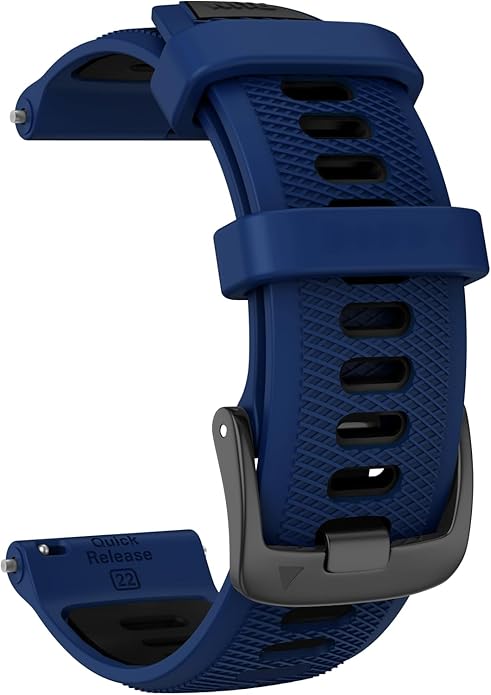 ISABAKE 22mm Watch Band for Gamrin Forerunner 265/Forerunner 255/Vivoactive 4 45mm/Venu 2/Venu 3, Silicone Quick Release Replacement Wristband