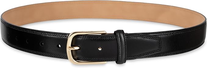 Haggar mens Leather Dress Belt for Suits and Pants - Classic, Formal, Business, Work