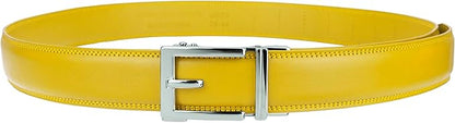 Gelante Ratchet Belt for Men, Mens Belts Leather 1.3'' Adjustable Trim to Fit Dress Belt