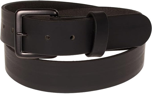 Men's Leather Belt, Made in USA, Full-Grain Leather, Casual Everyday Wear Belts, Amish Handmade 1.5" Width