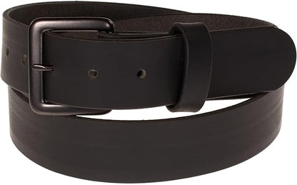 Men's Leather Belt, Made in USA, Full-Grain Leather, Casual Everyday Wear Belts, Amish Handmade 1.5" Width