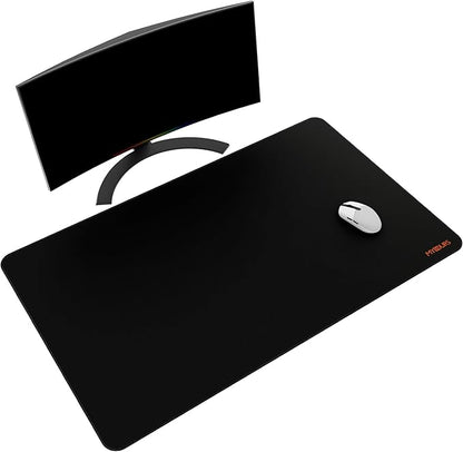 Mydours 40" x 24" Extended Gaming Mouse Pad, Large Desk Mat with Superior Micro-Weave Surface, Water Resist Keyboard Mousepad with Non-Slip Rubber Base, Laptop Desk Pad for Office and Home, Black