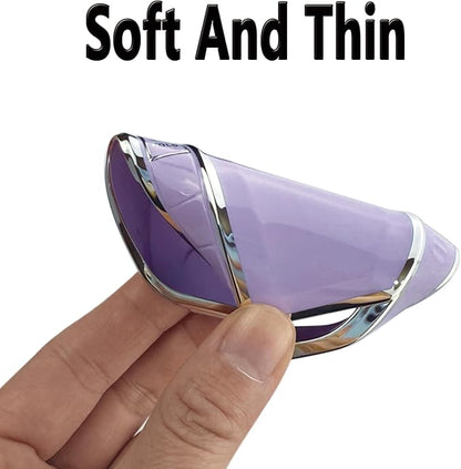 Key Fob Cover Case Compatible with Kia Telluride 2023 2024 2025 EV5 Car Interior Accessories Shell Holder Protector (Purple)