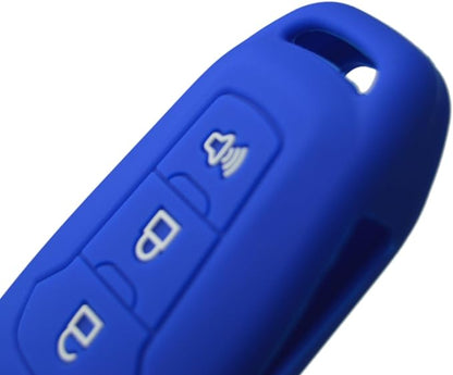Silicone Key Fob Cover Remote Protector for Ford F150 F250 F350 F450 F550 Raptor Ranger Transit Fusion Bronco EcoSport Escape Explorer Expedition Lightning Maverick XLT (Flip Key)