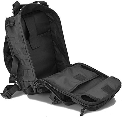 Hebetag Leather Sling Bag Crossbody Backpack for Men Women Travel Outdoor Camping