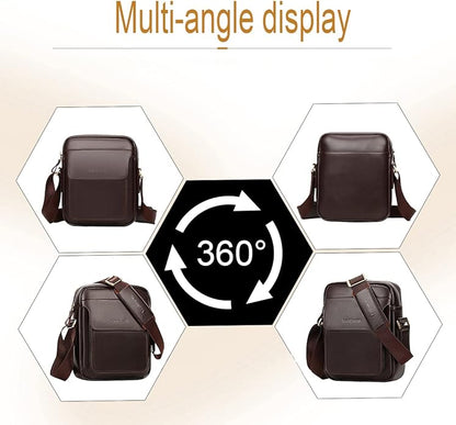 Leathario Crossbody Bag For Men Vegan Leather Shoulder Messenger Purse Sling Satchel Bag For Work Business Travel | Vegan Leather, Purse, For Work, Business, Travel