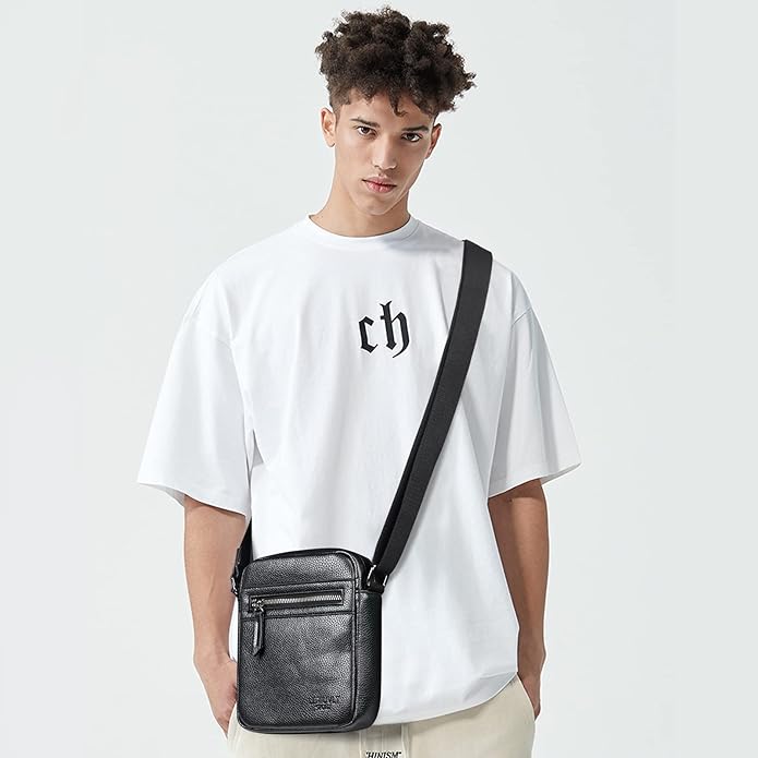 Small/Medium Crossbody bag for men shoulder bag mens purse satchel leather messenger bag gift man