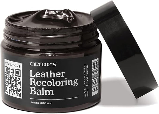 Clyde's™ Recoloring Balm | Non-Toxic Material Dye & Restorer for Furniture, Car Seats, & More | 23 Colors (Dark Brown, 50ML)