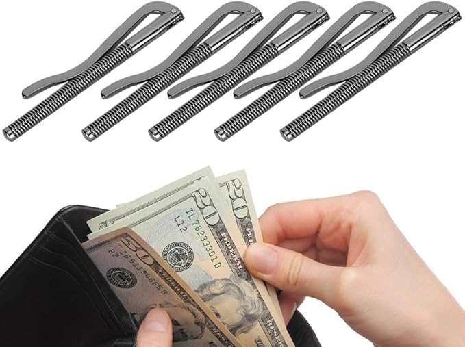 75mm Money Clip, 10PCS Spring Money Clip Wallet Spring Clip Wallet Money Clip Metal Cash Clip