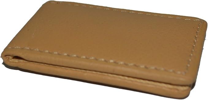 LB LEATHERBOSS Men's New Leather Strong Magnetic Money Clip