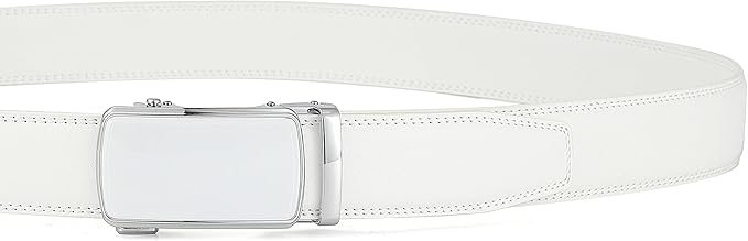 Lingli Men's Belt,Ratchet Dress Belt with Automatic Buckle Brown/Black-Trim to Fit-35mm wide