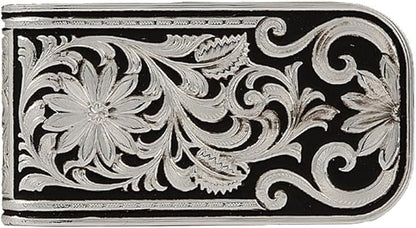 Montana Silversmiths Made in the USA Western Lifestyle Money Clip (LeatherCut Bitterroot)