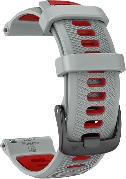 ISABAKE 22mm Watch Band for Gamrin Forerunner 265/Forerunner 255/Vivoactive 4 45mm/Venu 2/Venu 3, Silicone Quick Release Replacement Wristband