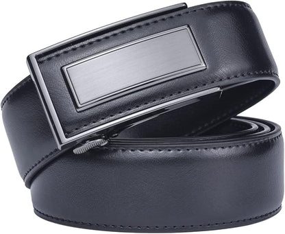 Men’s Belt Beltox Ratchet Dress Leather Buckle Belt Black Brown Blue 1 3/8” Gift Box