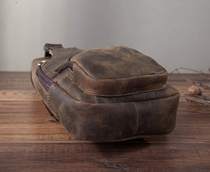 Le'aokuu Men Fashion Casual Tea Designer Travel Hiking Crossbody Chest Sling Bag Rig One Shoulder Strap Bag Men Leather 8015 | Fashion, Casual, Tea, Designer, Travel, Hiking
