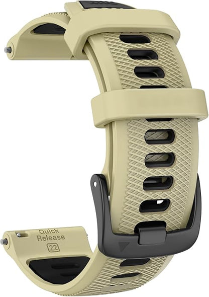ISABAKE 22mm Watch Band for Gamrin Forerunner 265/Forerunner 255/Vivoactive 4 45mm/Venu 2/Venu 3, Silicone Quick Release Replacement Wristband
