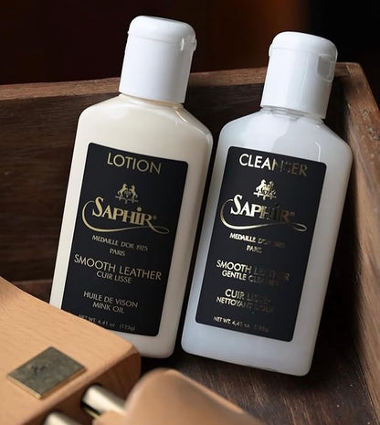 Saphir Medaille d'Or Leather Lotion – Protects & Nourishes Apparel, Bags, Furniture
