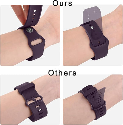 Meliya 22mm Watch Bands Quick Release Replacement Wristband, Soft Silicone Sport Replacement Straps for Men Women
