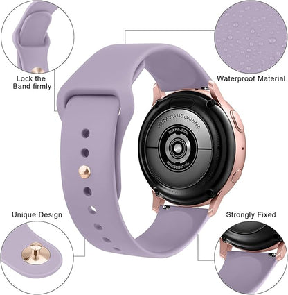 Meliya 22mm Watch Bands Quick Release Replacement Wristband, Soft Silicone Sport Replacement Straps for Men Women