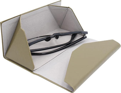 Real Sic Glasses Case for Men and Women - Magnetic Folding Hard Shell Sunglass Holder - Inspired by Solid Color