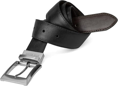 Steve Madden Men's Reversible Men's Dress Casual Every Day Leather Belt